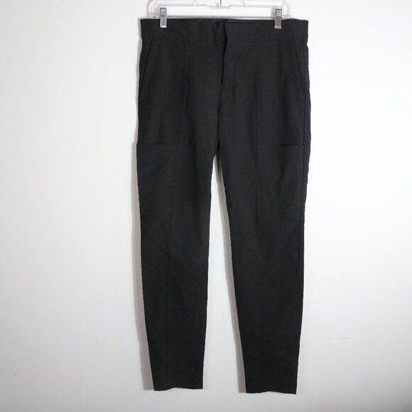Athleta Wander Stash Pocket Skinny Pant Womens 10 Black Stretch Work Ankle - Picture 1 of 5